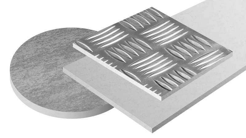 Aluminium Stahlplatten nach Maß. Eisenplatten aus Aluminium.  Unterschiedliche Dicken.